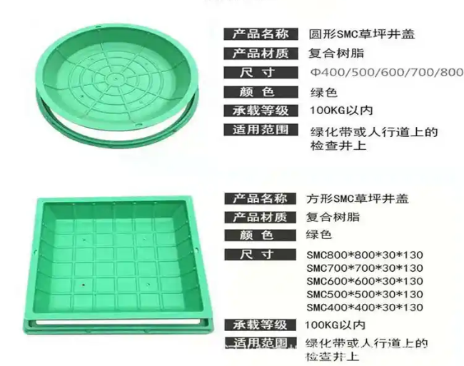 石河子乡树脂复合种植井盖展示